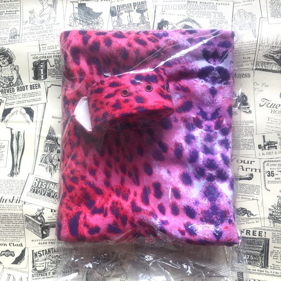 NWT NEW Vixen Micheline Pitt Pink Leopard Dress belt Scarf size small - Picture 5 of 8